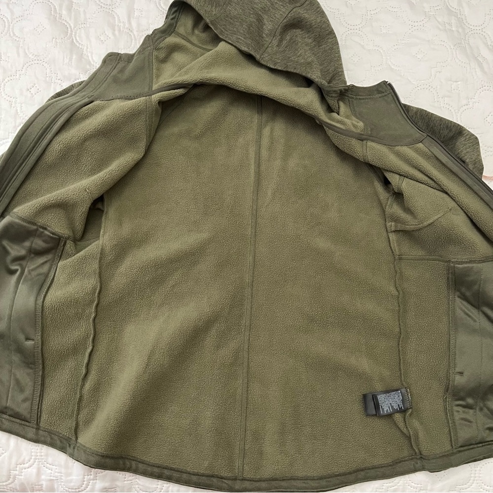 The North Face Canyonlands Full Zip Hoodie Olive Green Heather Size M - Picture 13 of 15